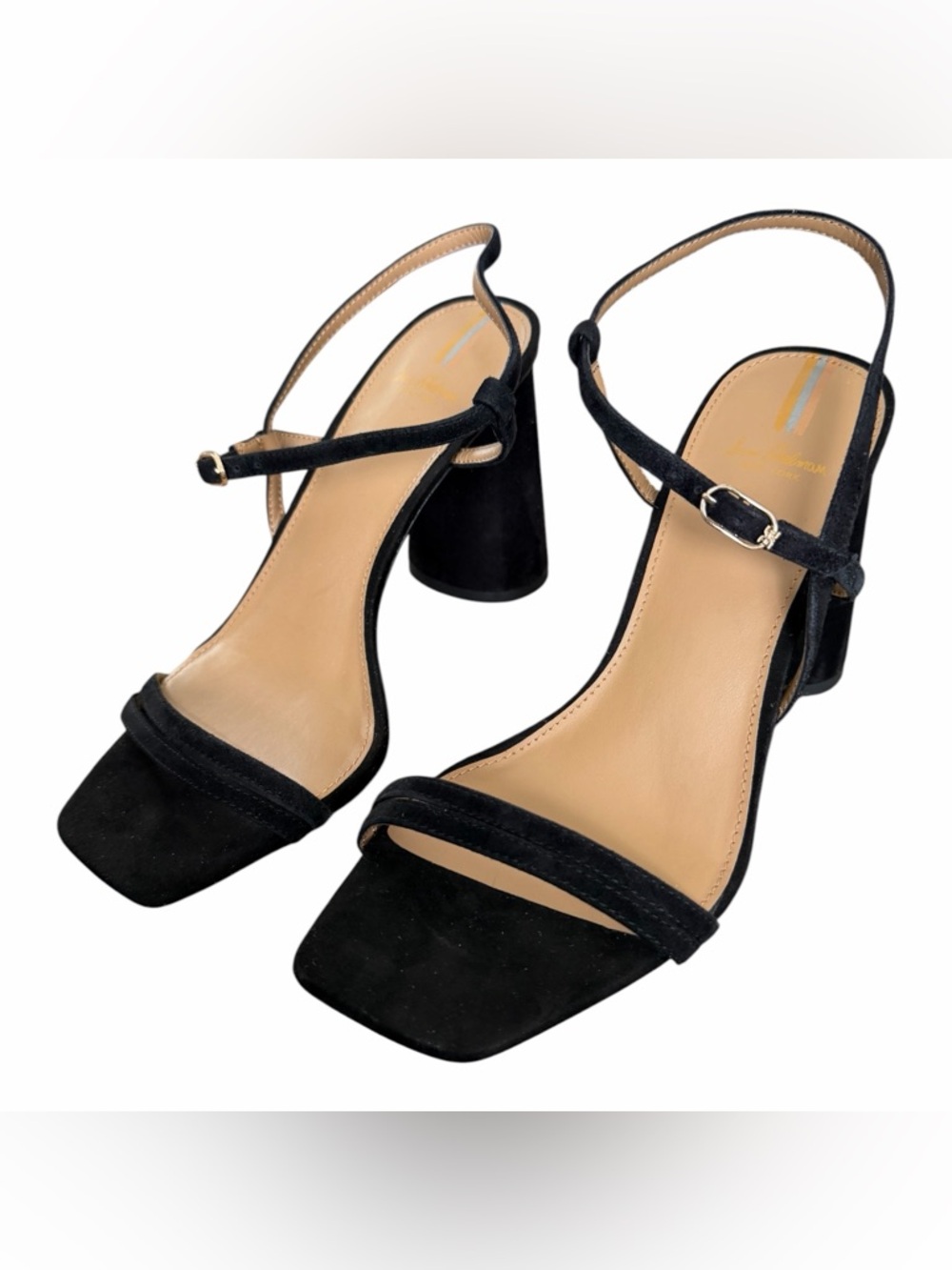 Sam Edelman Black Strappy Block Heel Sandals - Picture 11 of 15